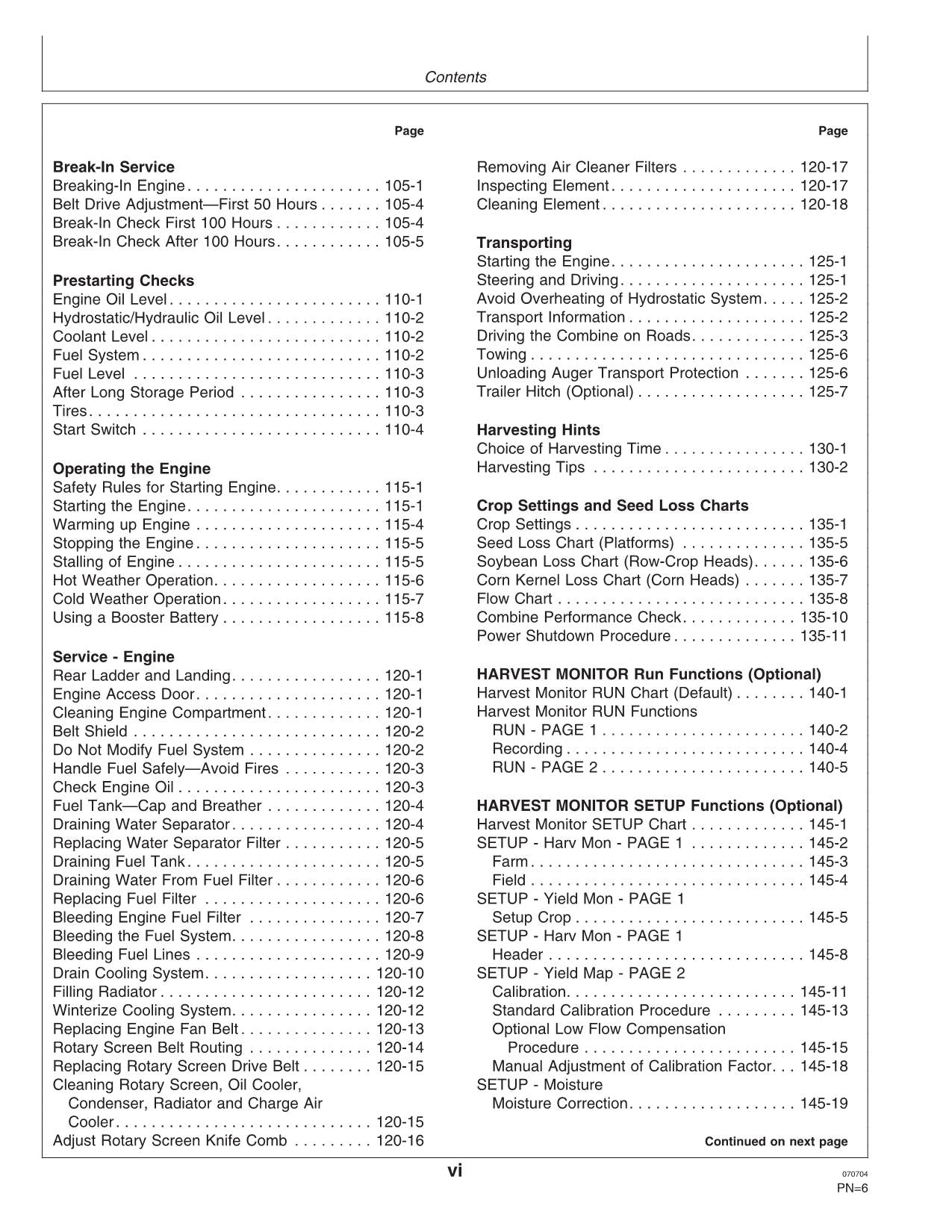 JOHN DEERE 9650 STS 9750 STS COMBINE OPERATOR MANUAL #1