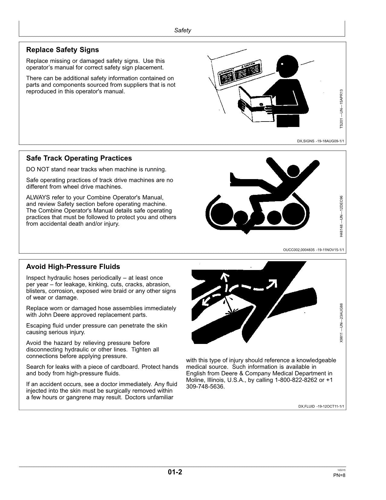 JOHN DEERE S660 S670 S680 S685 S690 T560 T660 T670 MÄHDRESCHER-BETRIEBSHANDBUCH