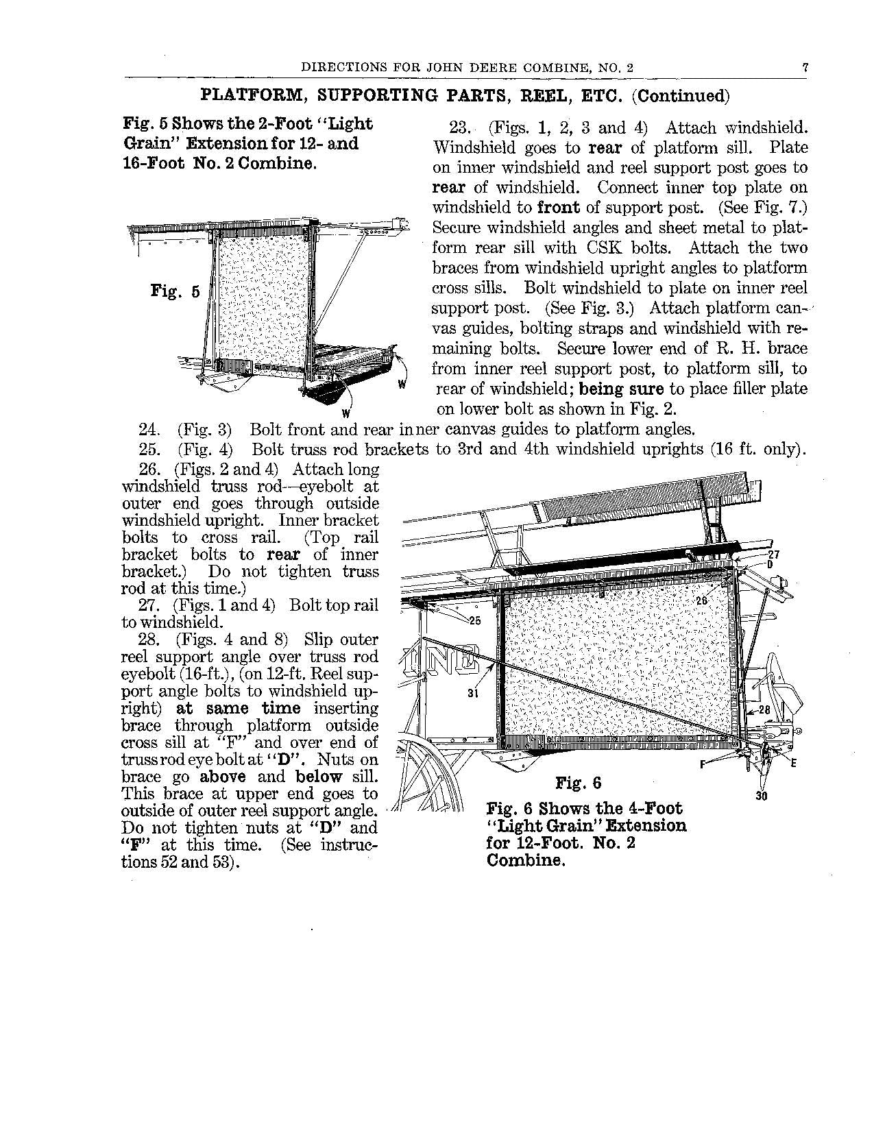 JOHN DEERE 2 COMBINE OPERATOR MANUAL