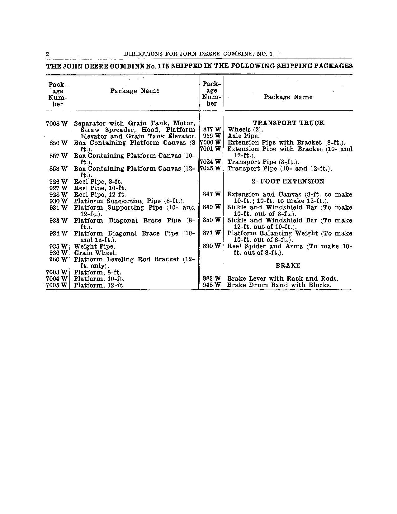 JOHN DEERE 1 MÄHDRESCHER-BETRIEBSHANDBUCH