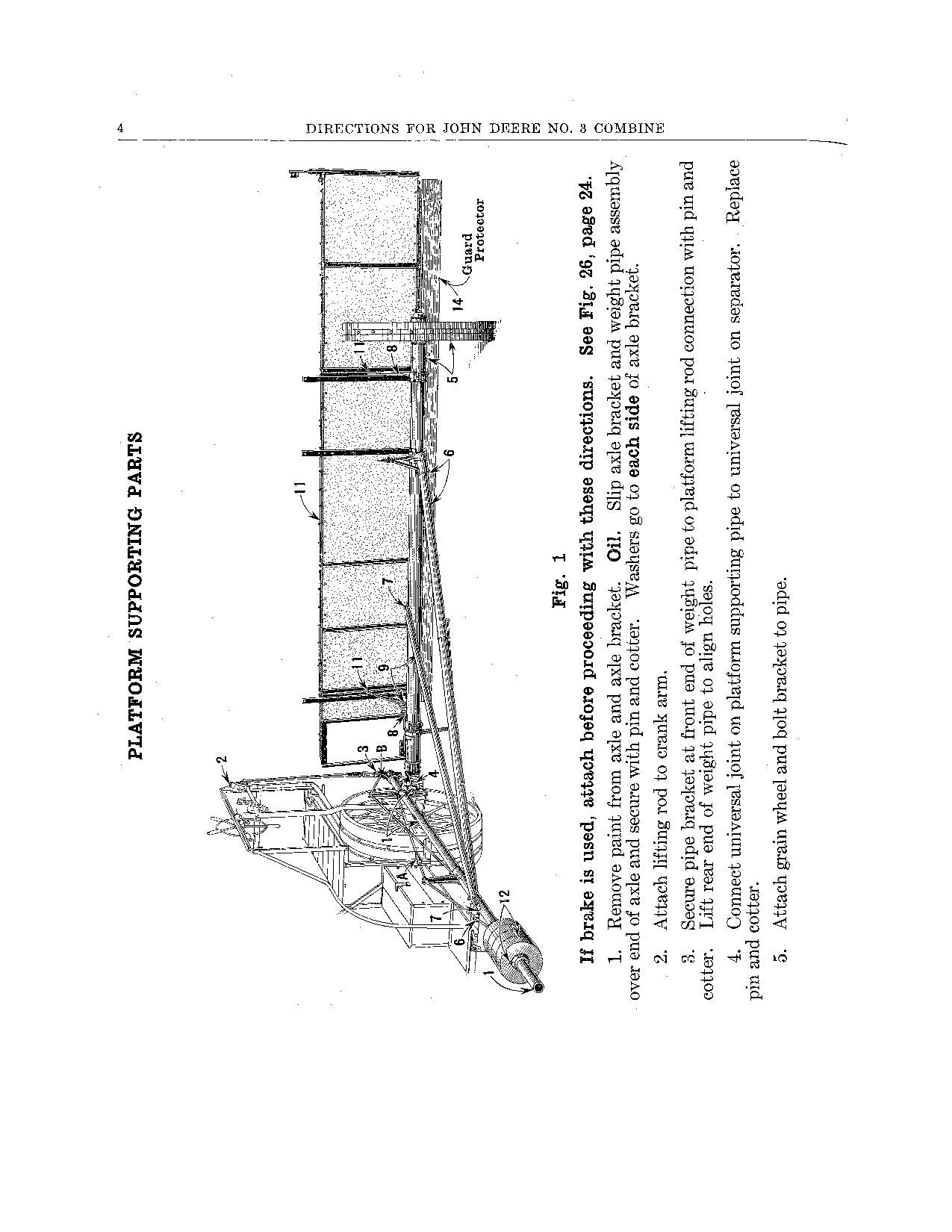 JOHN DEERE 3 COMBINE OPERATOR MANUAL