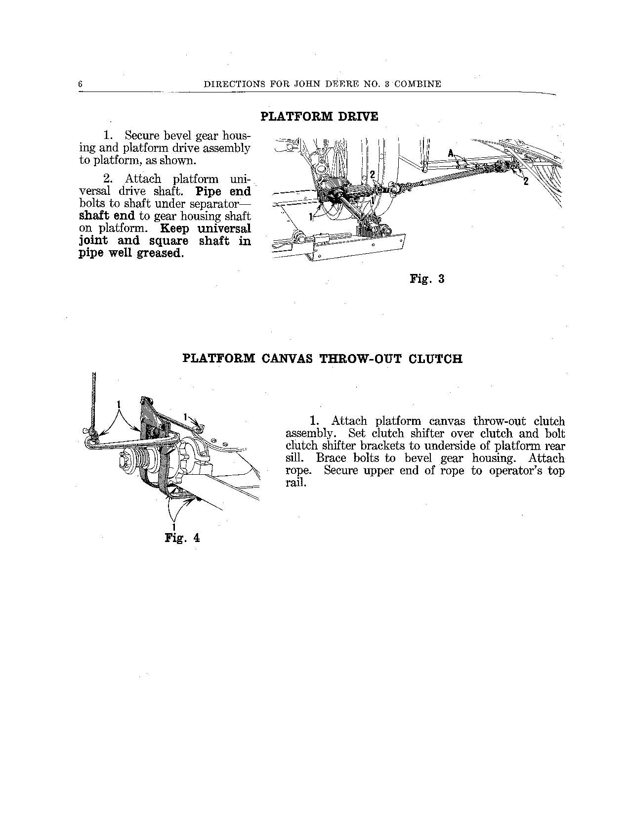 JOHN DEERE 3 MÄHDRESCHER-BETRIEBSHANDBUCH