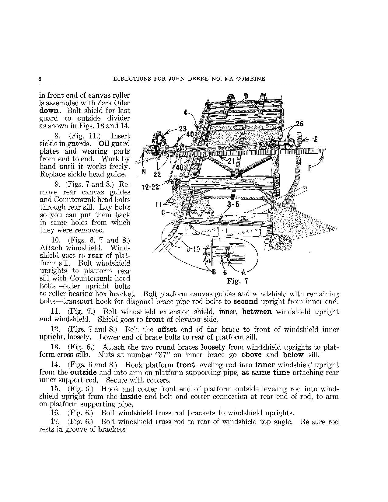 JOHN DEERE 5A MÄHDRESCHER-BETRIEBSHANDBUCH