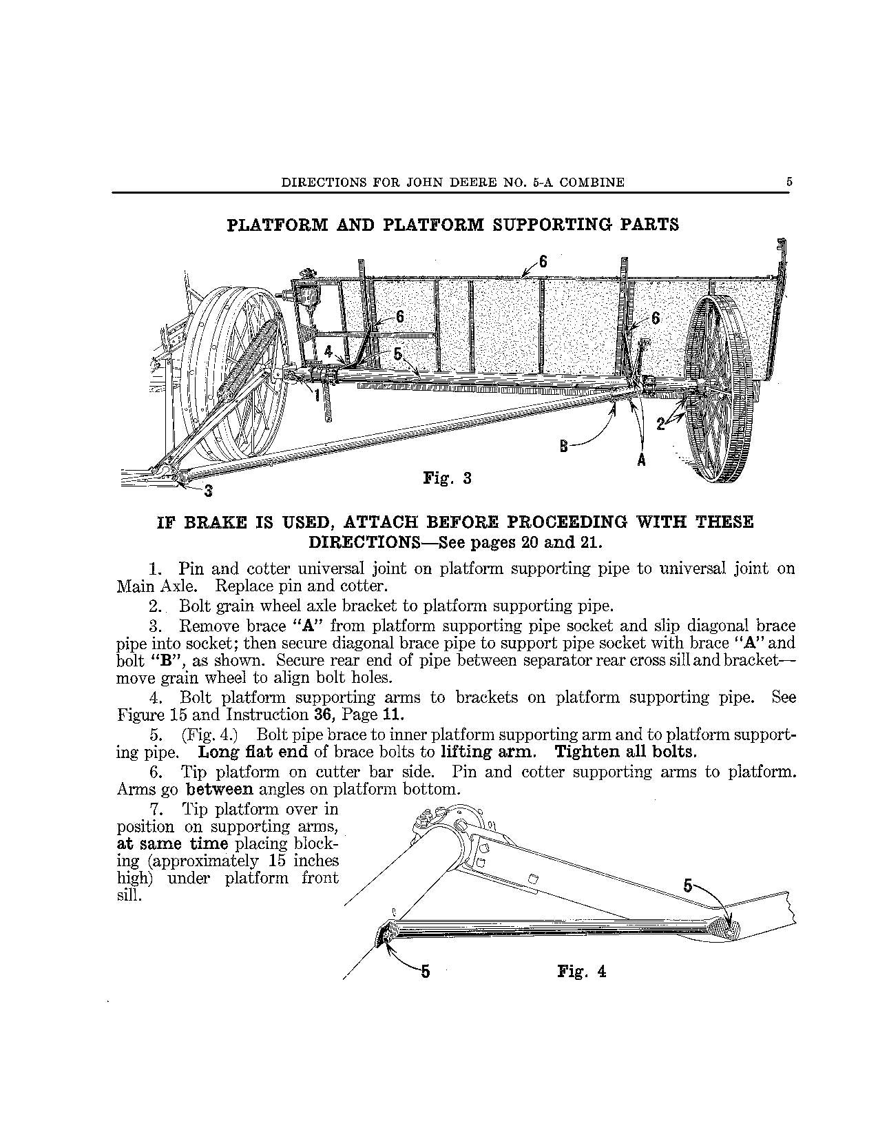 JOHN DEERE 5A MÄHDRESCHER-BETRIEBSHANDBUCH