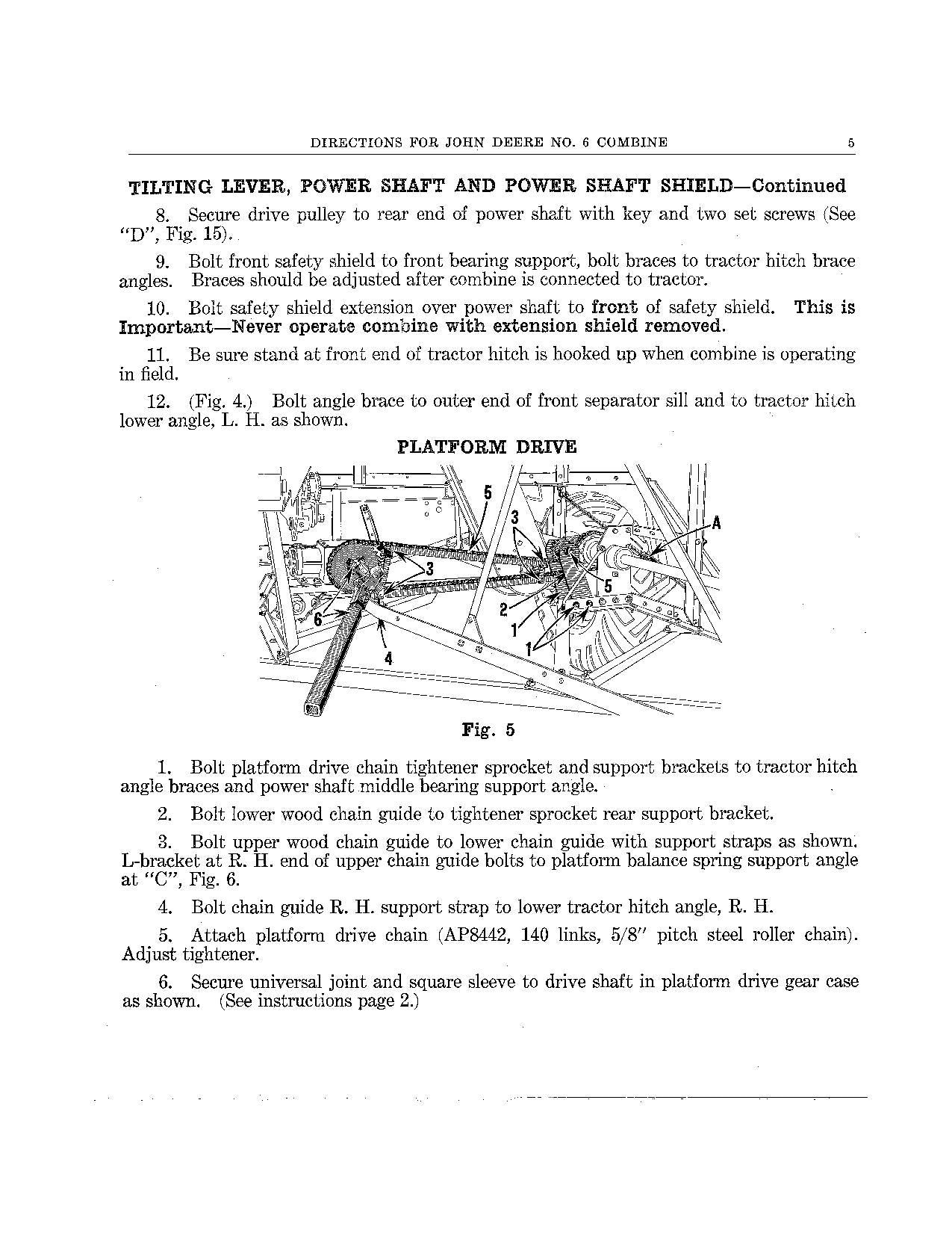 JOHN DEERE 6 MÄHDRESCHER-BETRIEBSHANDBUCH