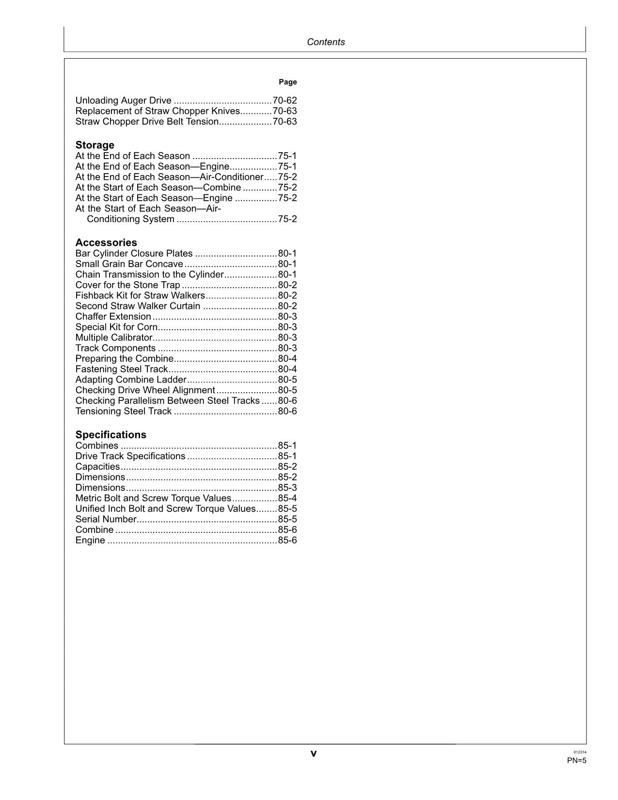 JOHN DEERE 1175 HYDRO 1175 MÄHDRESCHER-BETRIEBSHANDBUCH