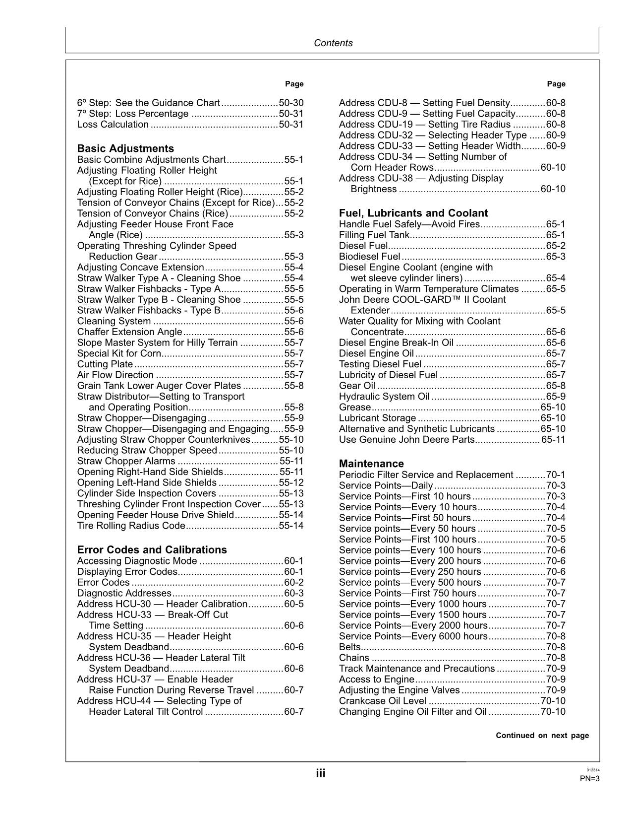 JOHN DEERE 1175 HYDRO 1175 COMBINE OPERATOR MANUAL