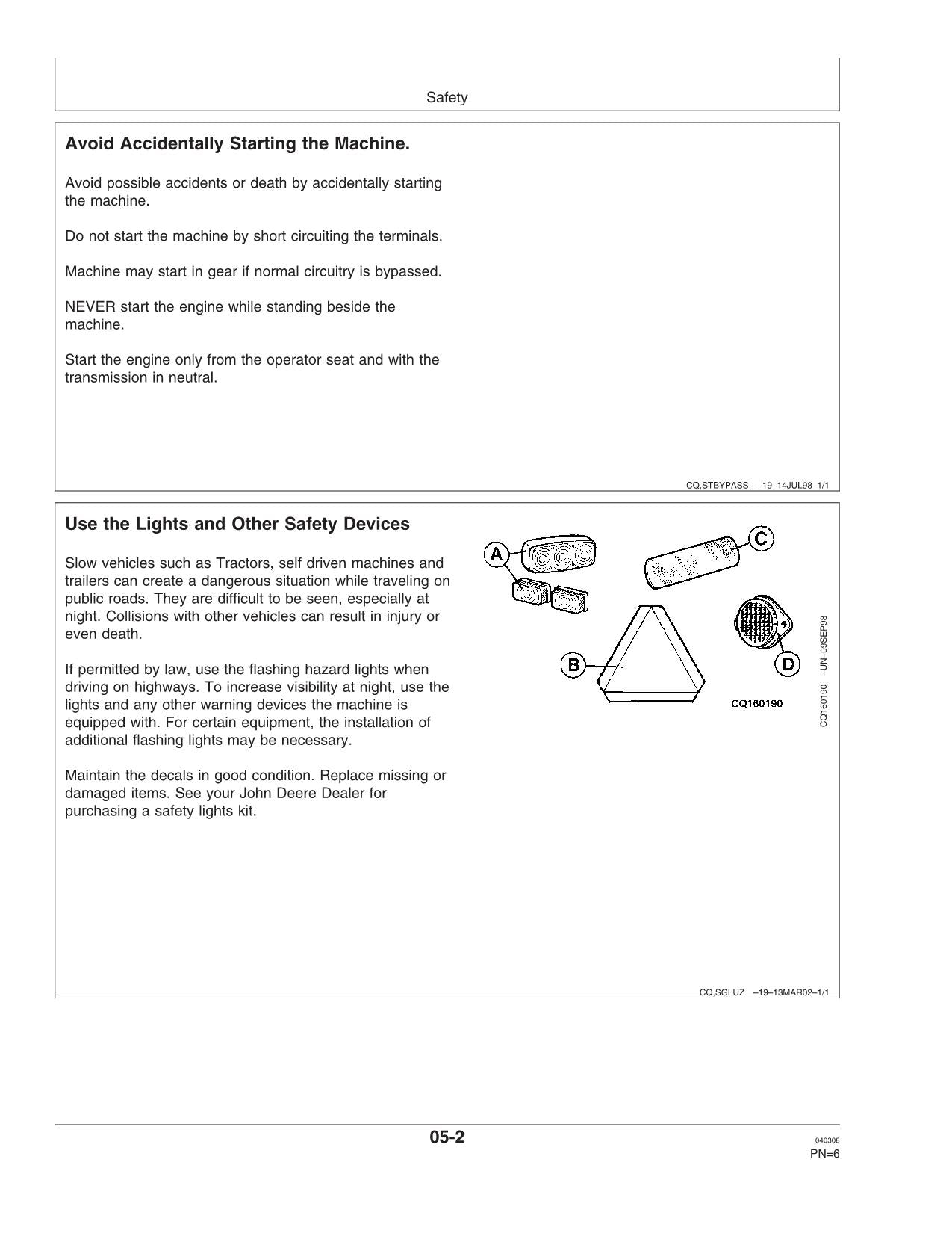 JOHN DEERE 1175 COMBINE OPERATOR MANUAL