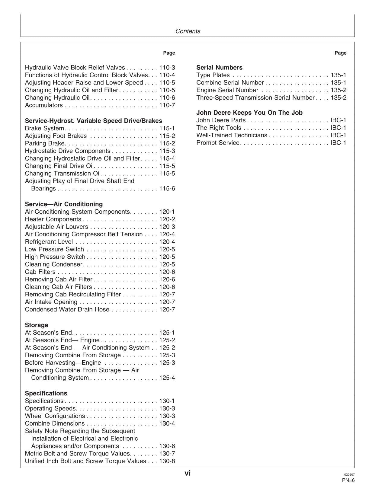 JOHN DEERE 1550 CWS 1450 CWS COMBINE OPERATOR MANUAL