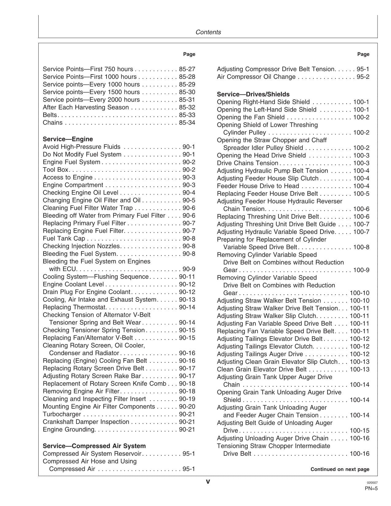 JOHN DEERE 1450 CWS MÄHDRESCHER-BETRIEBSHANDBUCH