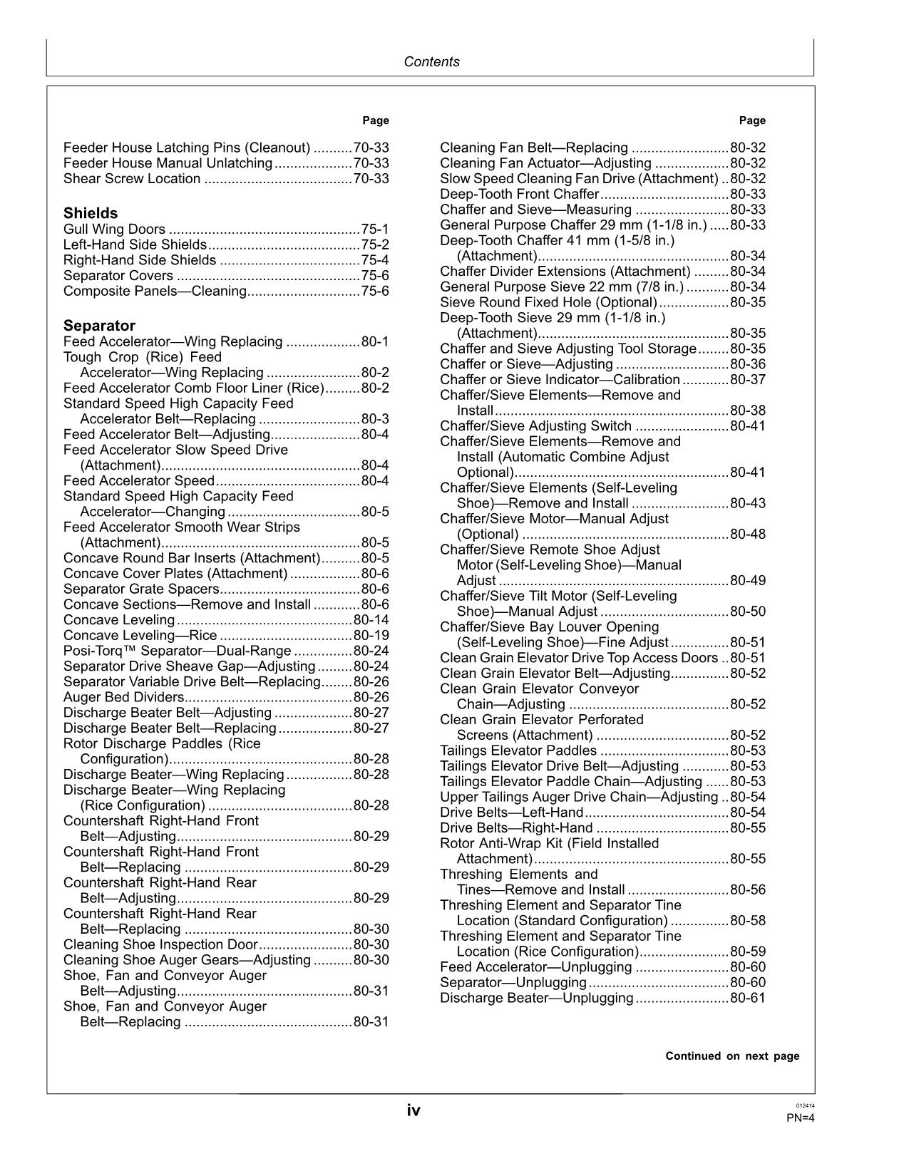 JOHN DEERE 9570 STS 9470 STS COMBINE OPERATOR MANUAL