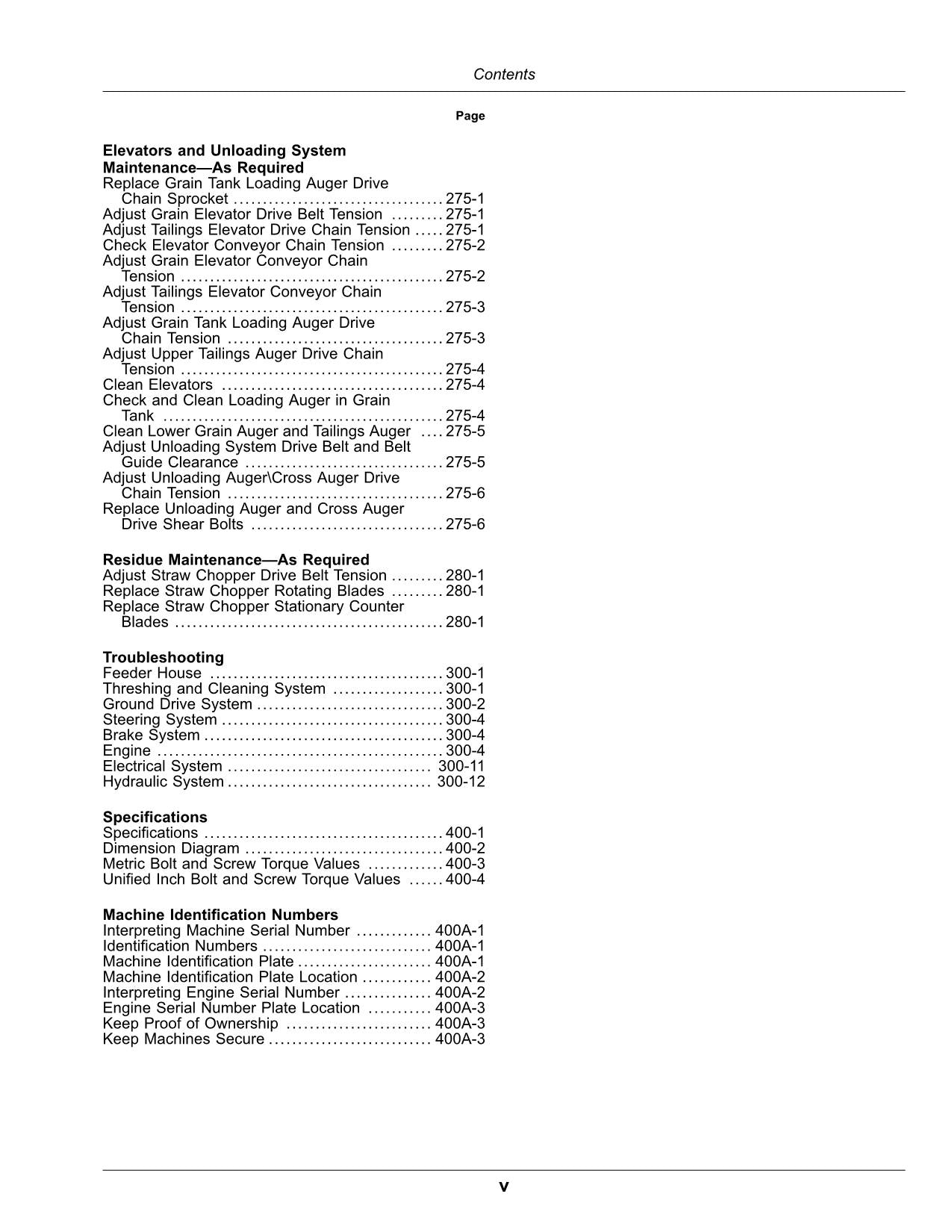 JOHN DEERE C1 200 COMBINE OPERATOR MANUAL