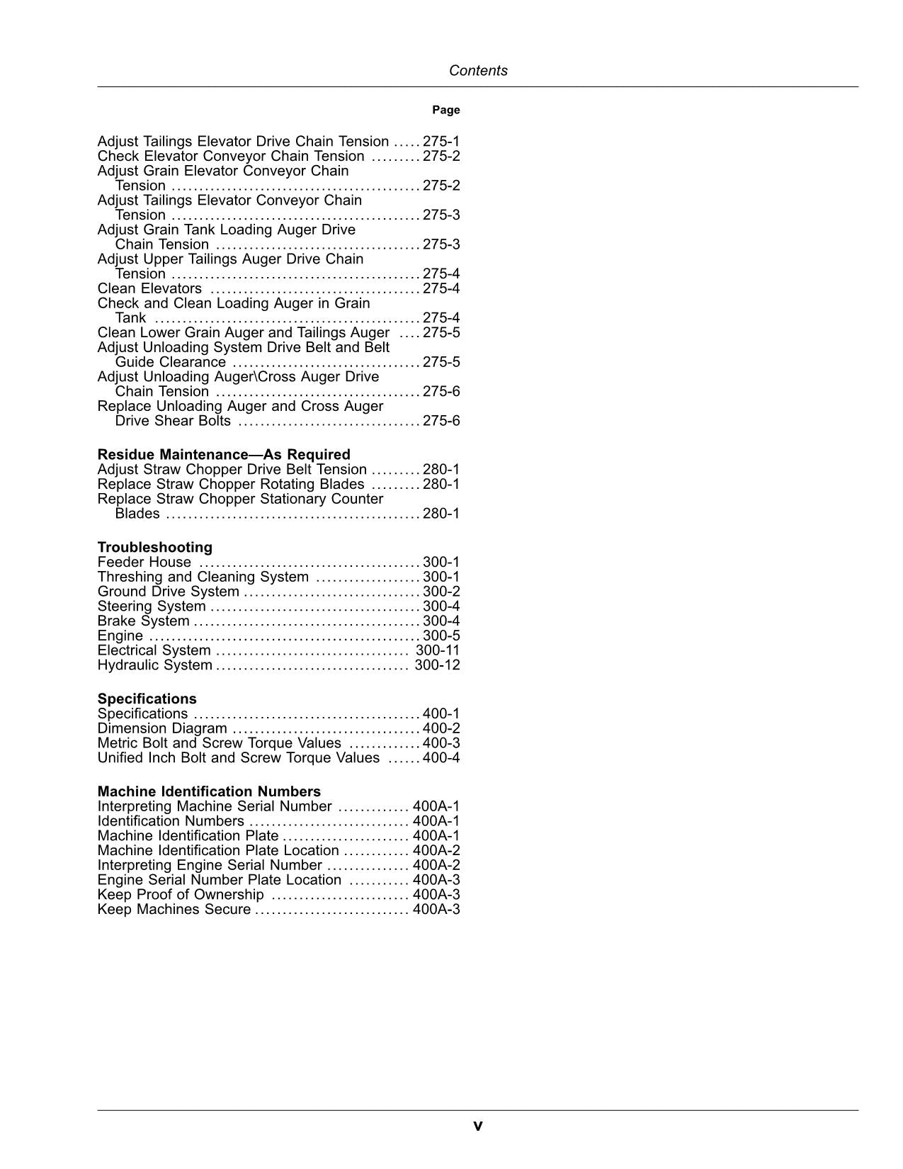 JOHN DEERE C2 300 COMBINE OPERATOR MANUAL