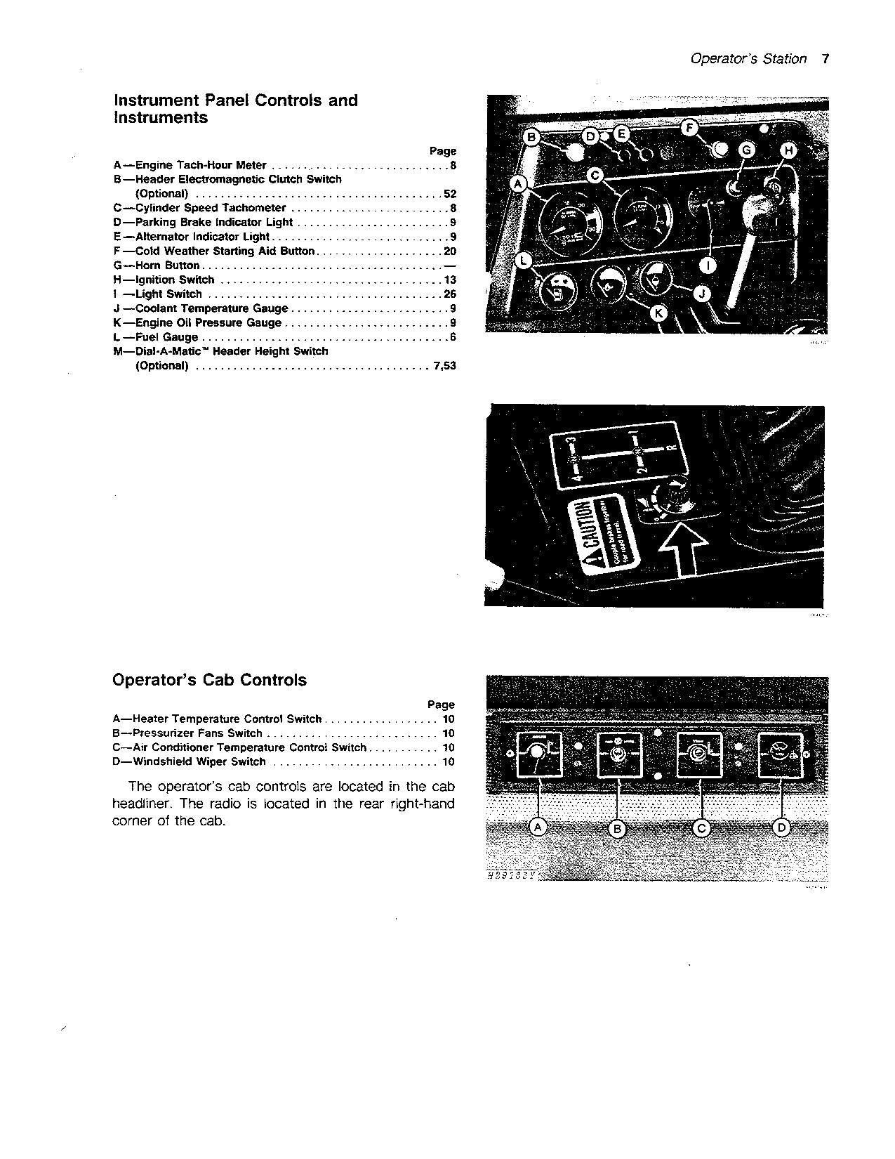 JOHN DEERE 4420 MÄHDRESCHER-BETRIEBSHANDBUCH Nr. 1