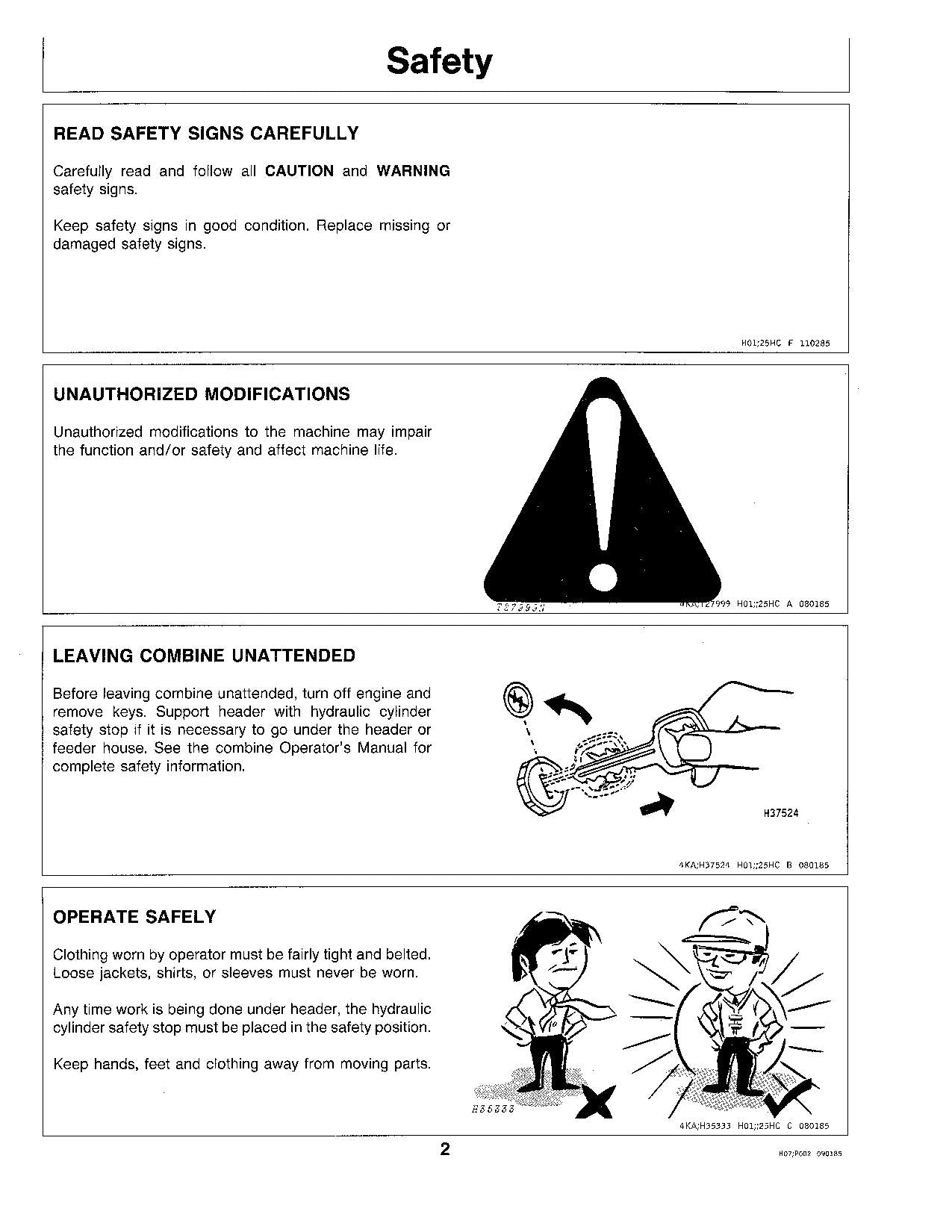 JOHN DEERE 25 COMBINE OPERATOR MANUAL #3