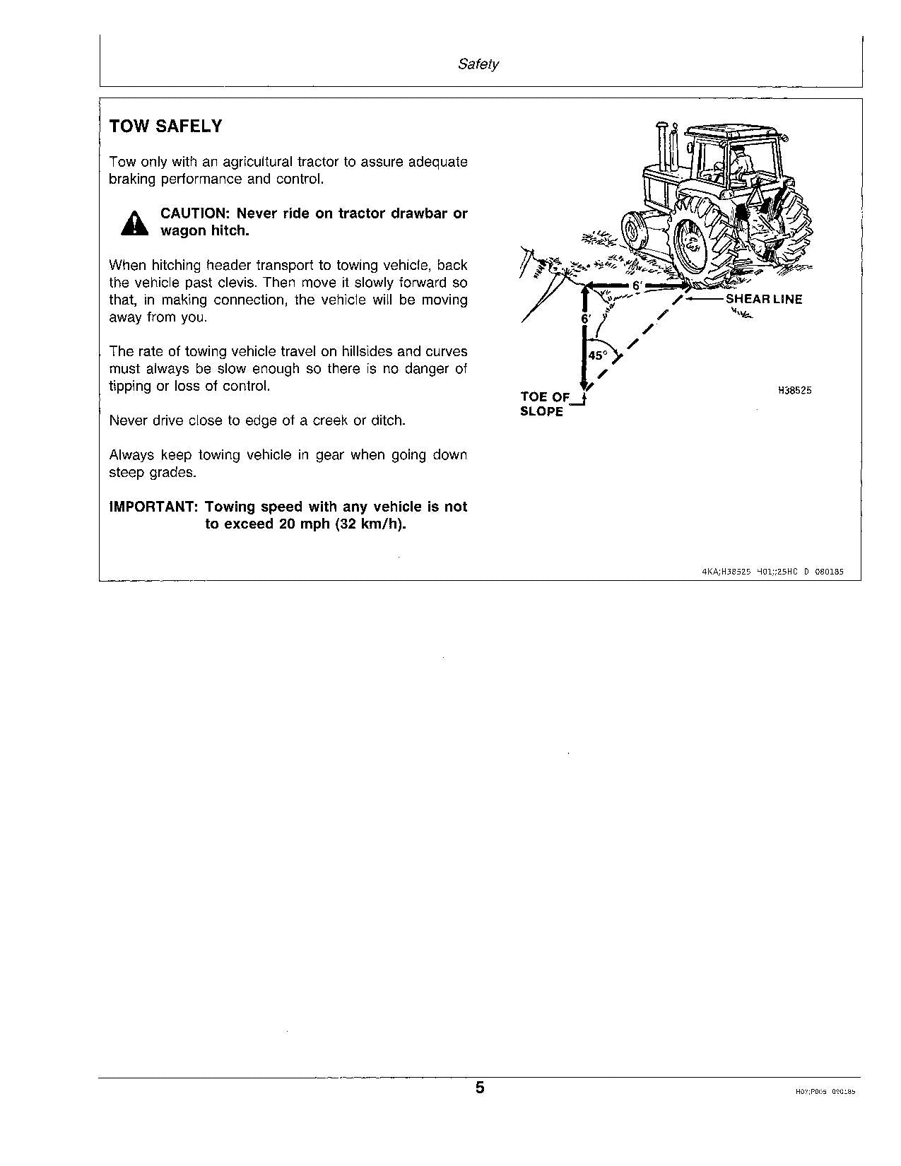 JOHN DEERE 25 COMBINE OPERATOR MANUAL #3