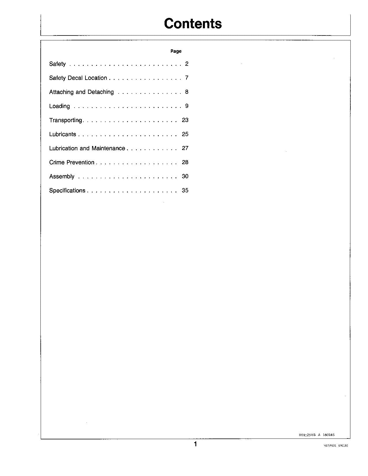 JOHN DEERE 25 COMBINE OPERATOR MANUAL #3