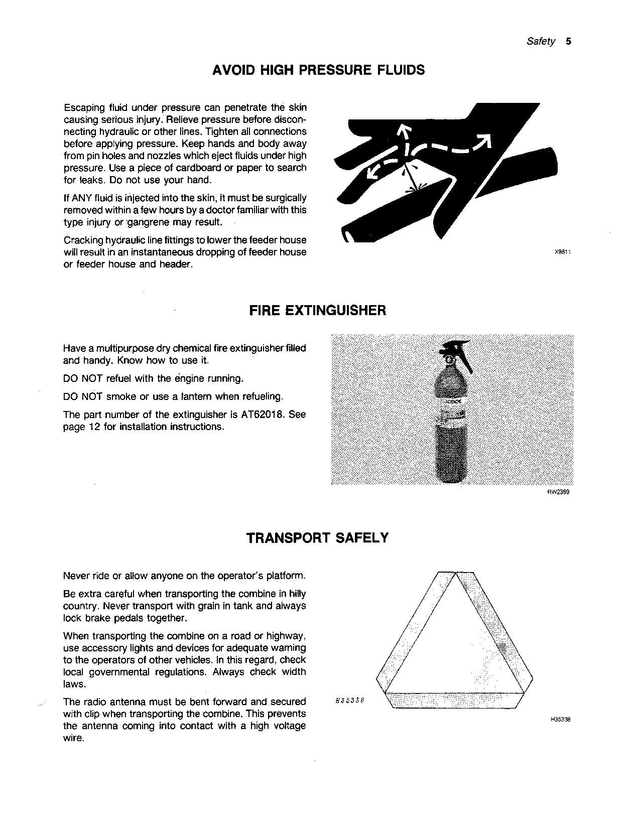 JOHN DEERE 4420 COMBINE OPERATOR MANUAL #4