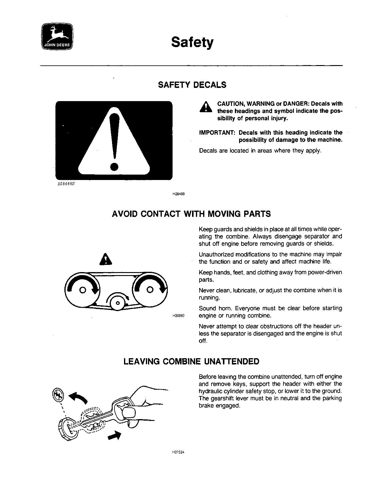 JOHN DEERE 4420 COMBINE OPERATOR MANUAL #4