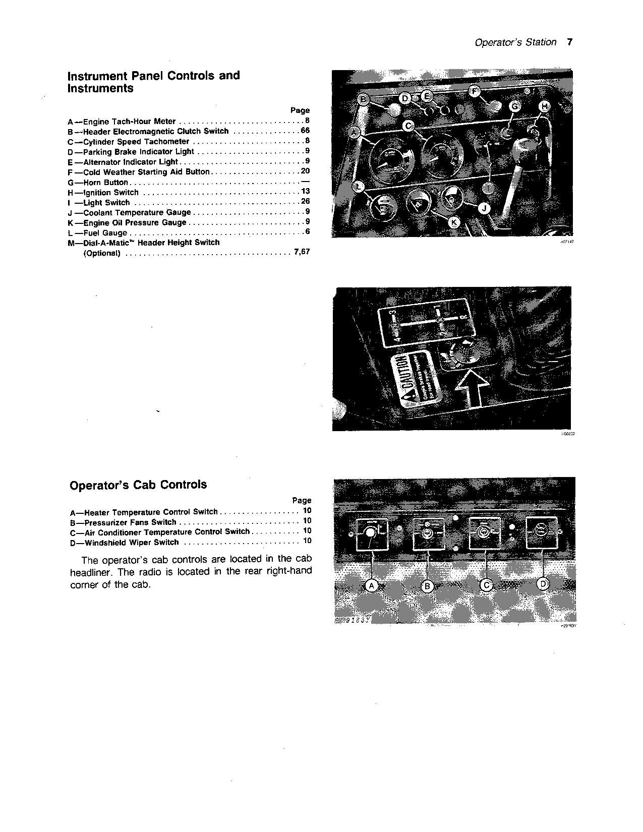 JOHN DEERE 4420 COMBINE OPERATOR MANUAL #4