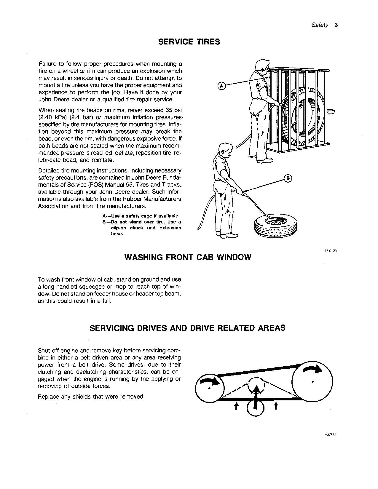 JOHN DEERE 4420 COMBINE OPERATOR MANUAL #4