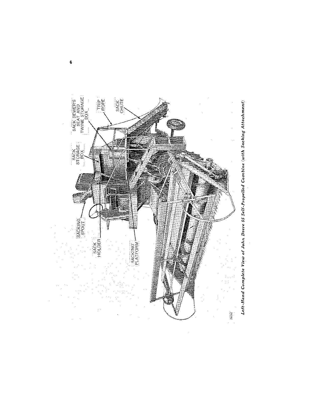 JOHN DEERE 55 MÄHDRESCHER-BETRIEBSHANDBUCH NR. 1