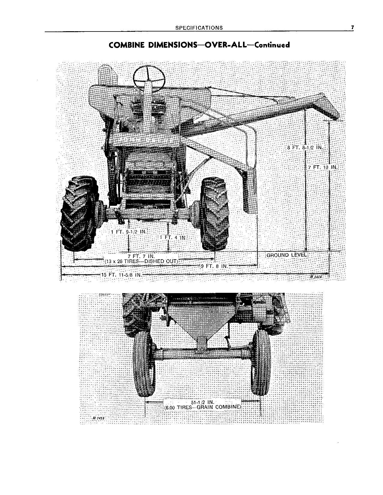 JOHN DEERE 55 COMBINE OPERATOR MANUAL #2