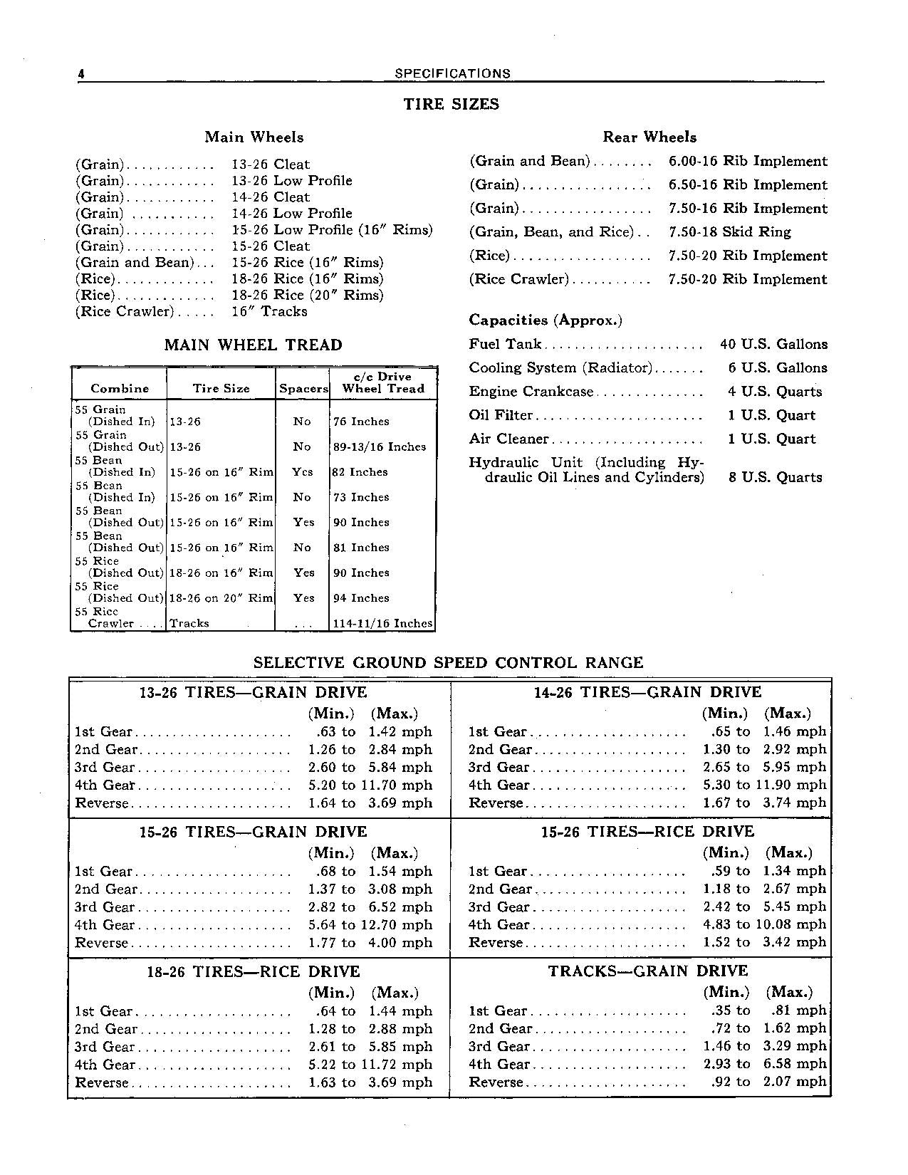 JOHN DEERE 55 COMBINE OPERATOR MANUAL #2