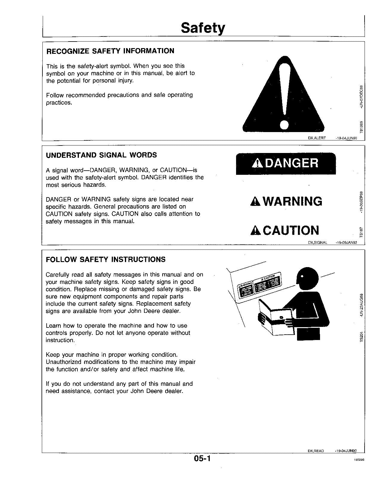 JOHN DEERE CTS COMBINE OPERATOR MANUAL #1