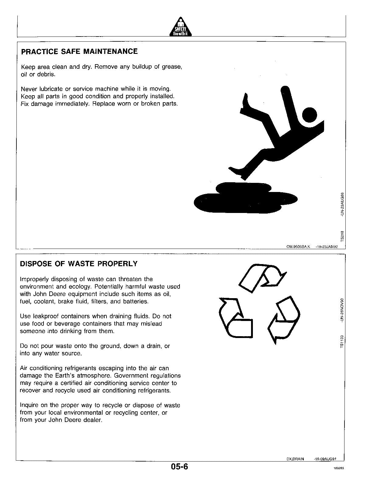 JOHN DEERE CTS COMBINE OPERATOR MANUAL #1