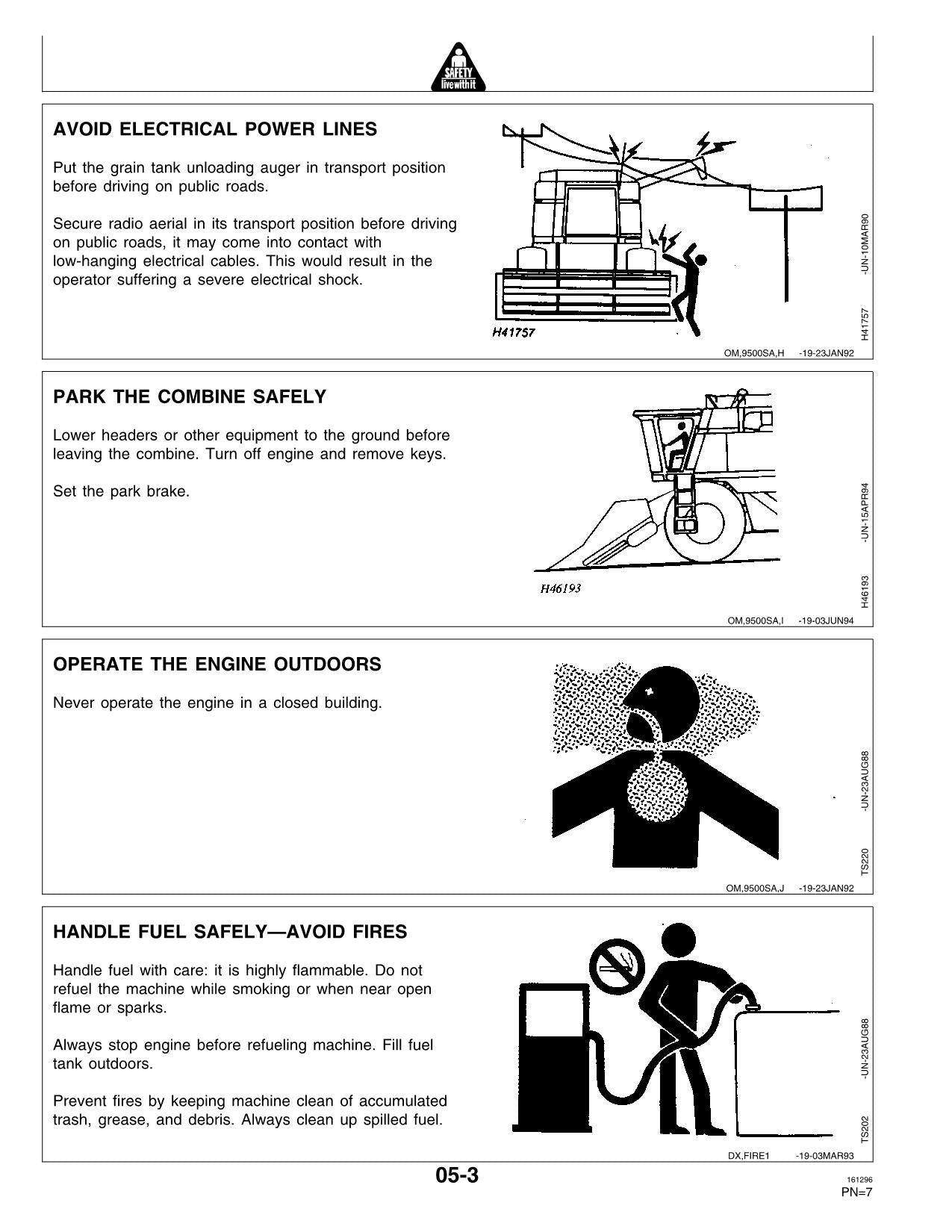 JOHN DEERE CTS CTS II COMBINE OPERATOR MANUAL