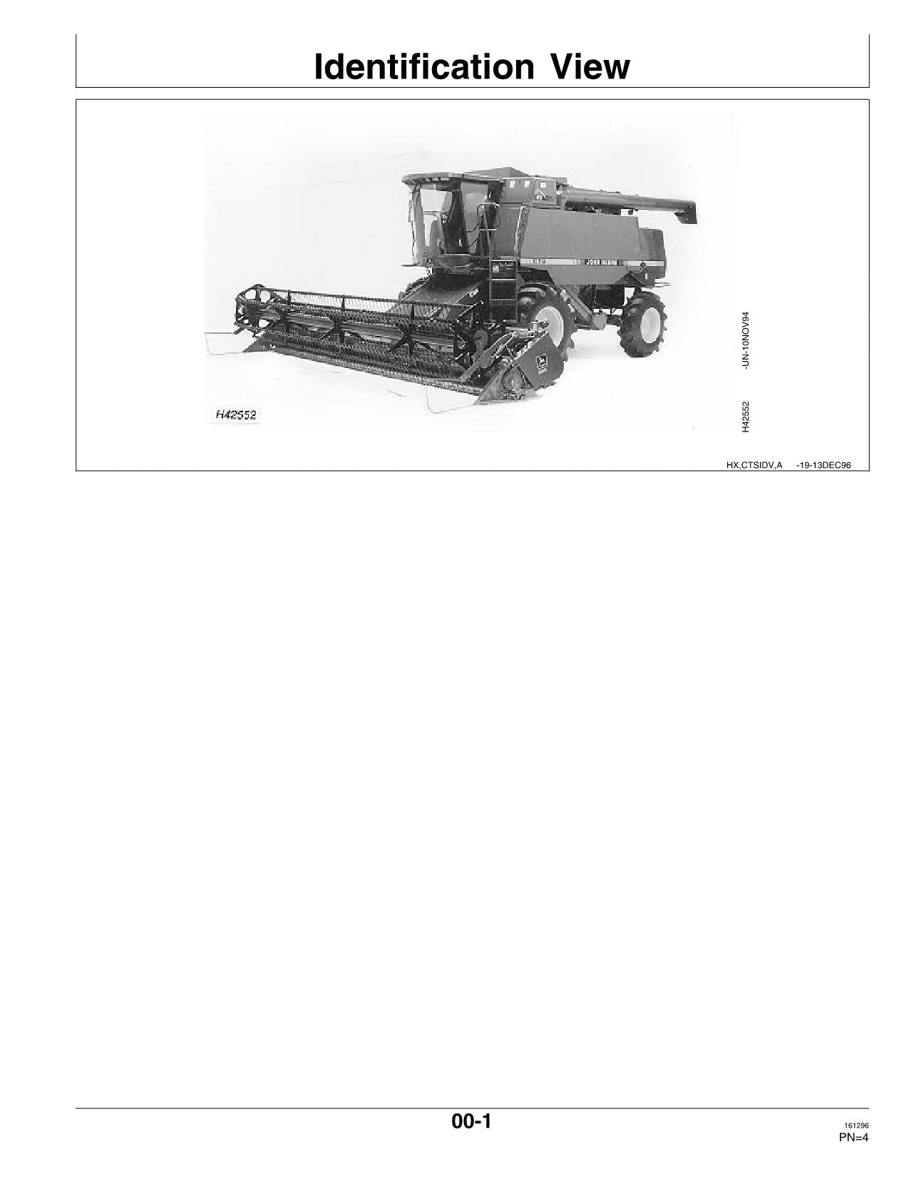 JOHN DEERE CTS CTS II MÄHDRESCHER-BETRIEBSHANDBUCH