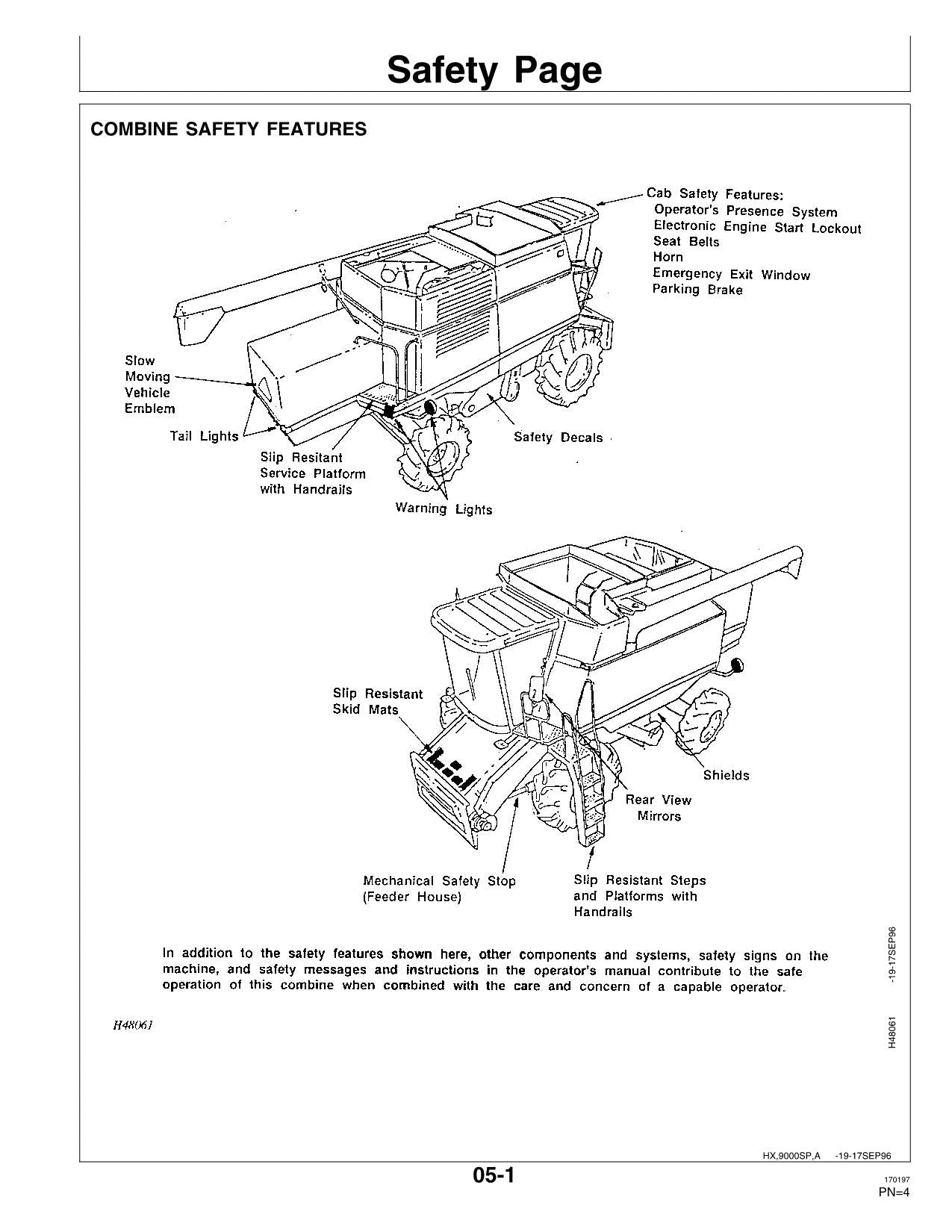 JOHN DEERE CTS COMBINE OPERATOR MANUAL #2