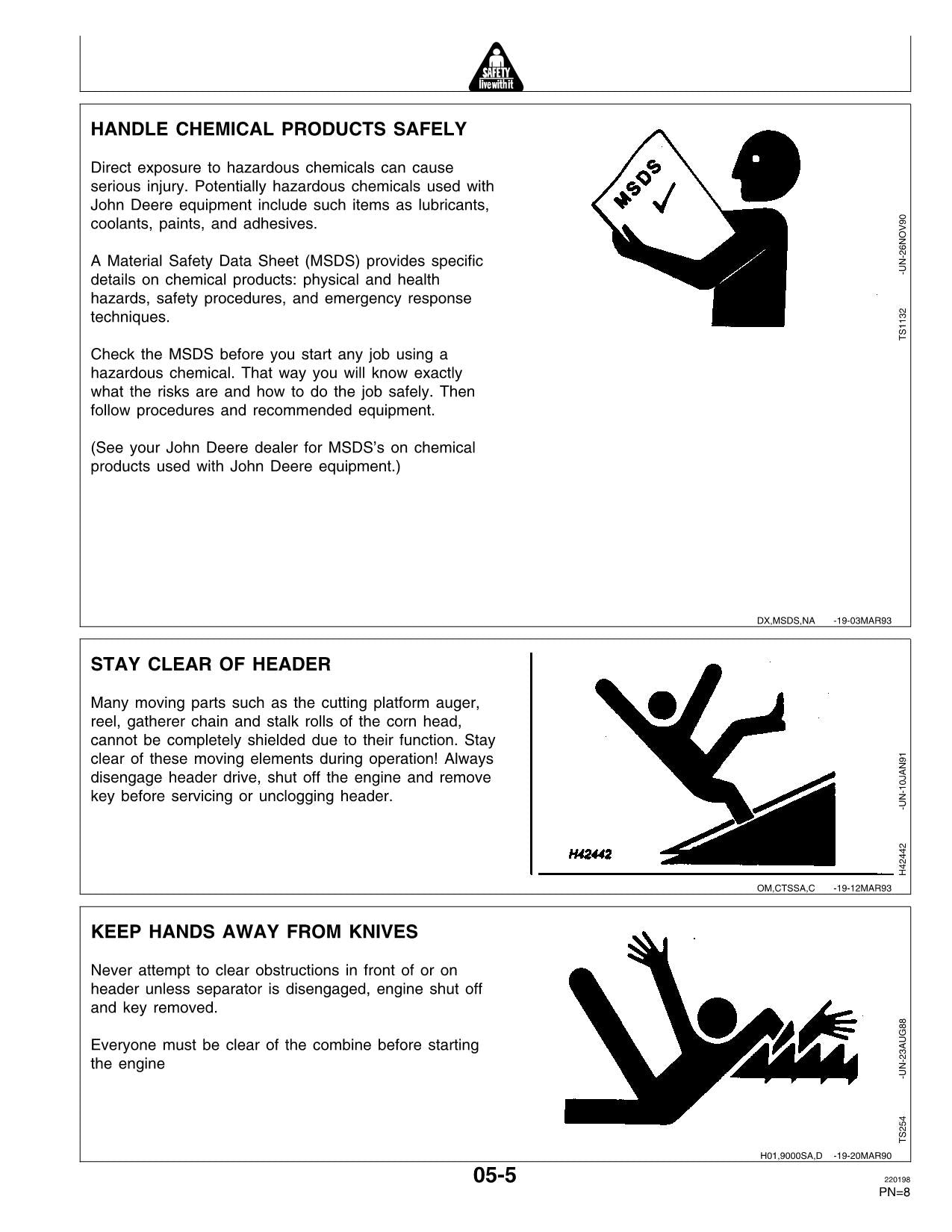 JOHN DEERE CTS MÄHDRESCHER-BETRIEBSHANDBUCH NR. 3