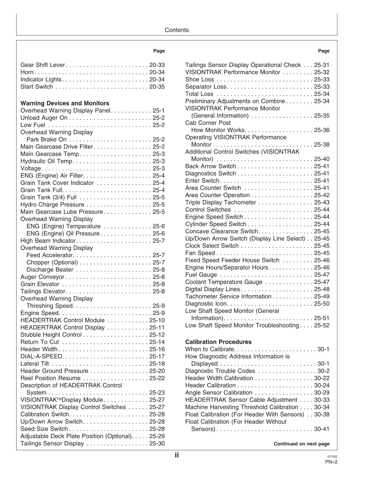 JOHN DEERE 9880 STS COMBINE OPERATOR MANUAL #1