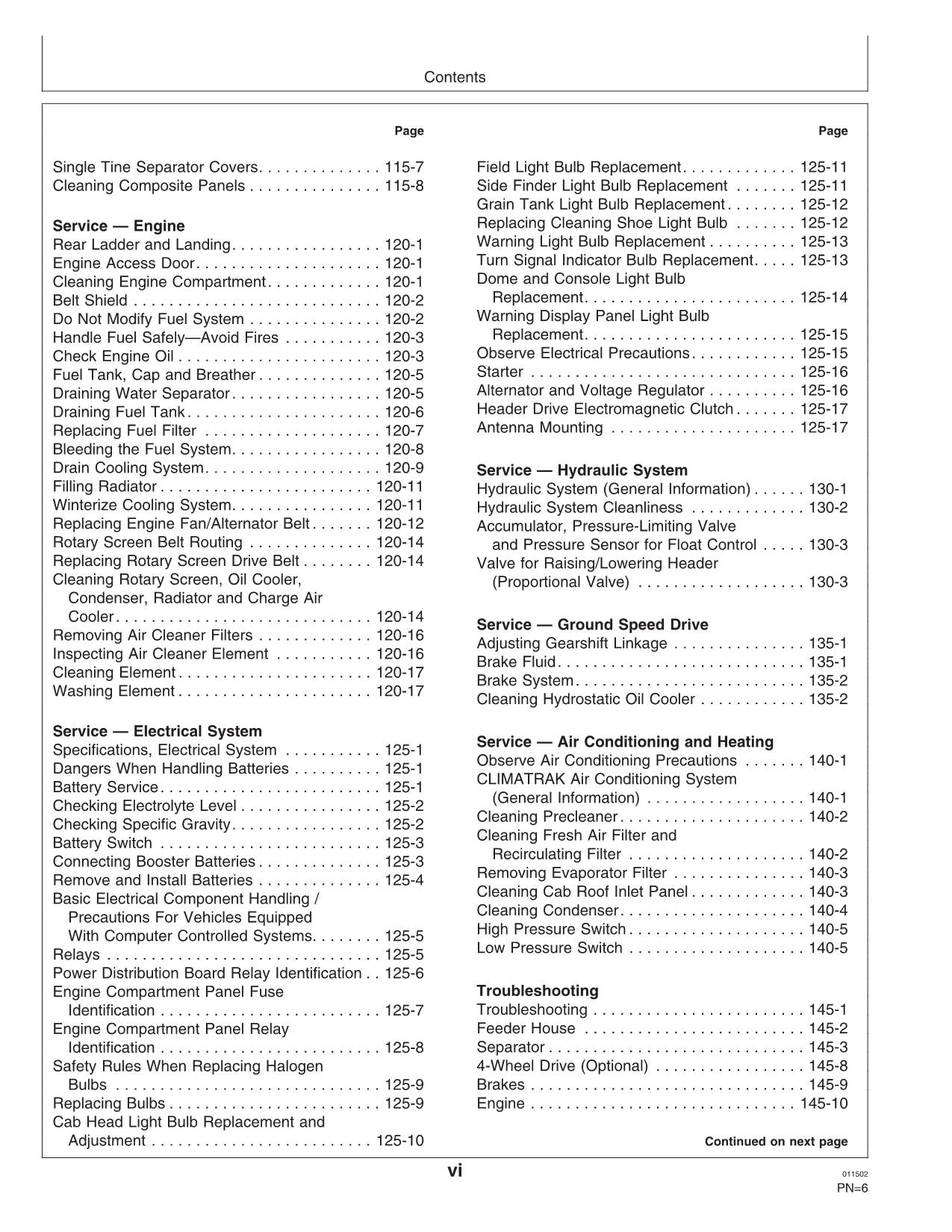 JOHN DEERE 9880 STS COMBINE OPERATOR MANUAL #1