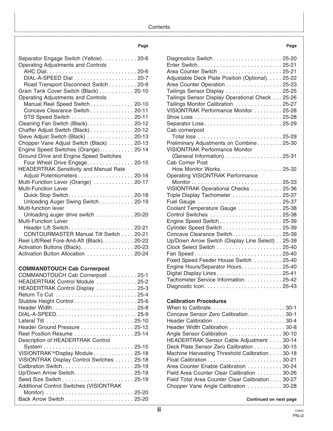 JOHN DEERE 9880 STS COMBINE OPERATOR MANUAL #2