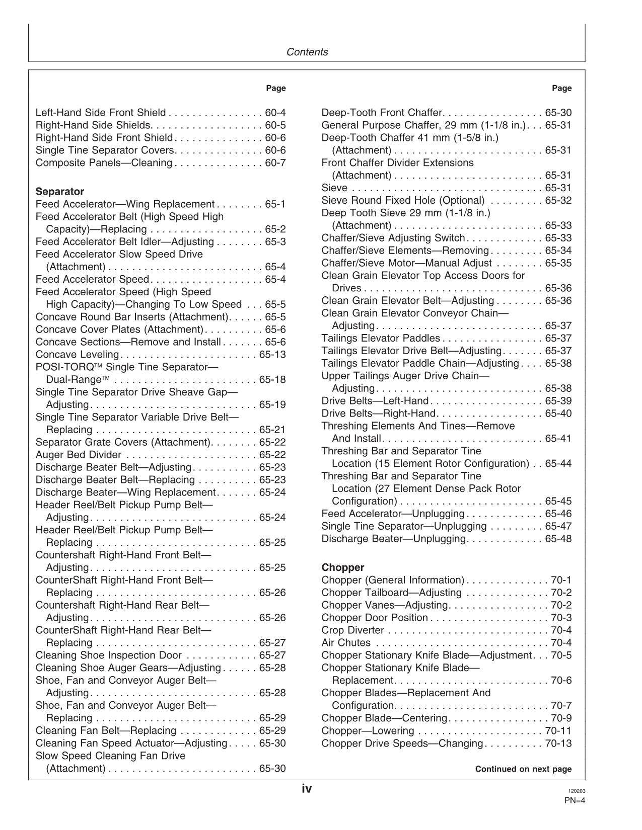 JOHN DEERE 9880 STS MÄHDRESCHER-BETRIEBSHANDBUCH Nr. 3