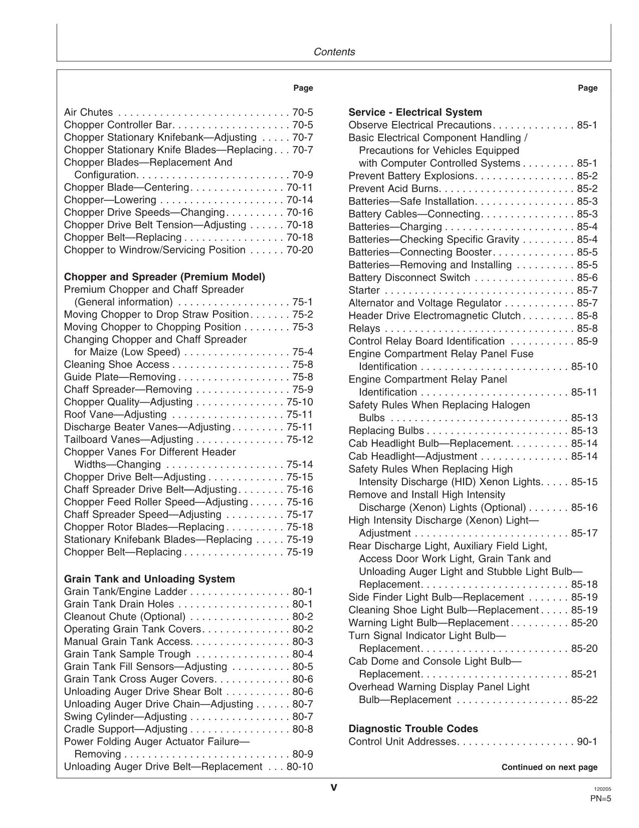 JOHN DEERE 9880i STS MÄHDRESCHER-BETRIEBSHANDBUCH Nr. 1