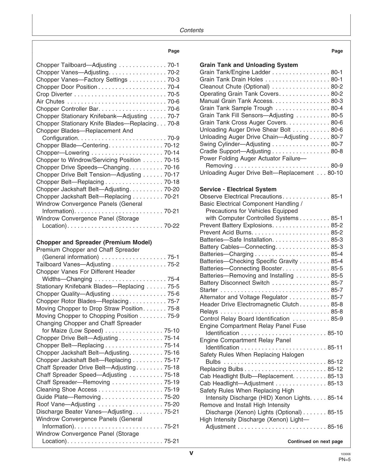 JOHN DEERE 9880i STS MÄHDRESCHER-BETRIEBSHANDBUCH Nr. 3