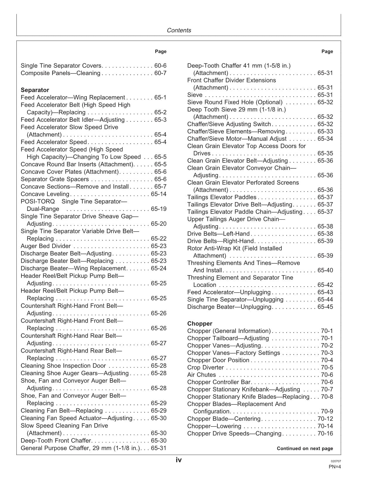 JOHN DEERE 9560i STS MÄHDRESCHER-BETRIEBSHANDBUCH Nr. 1