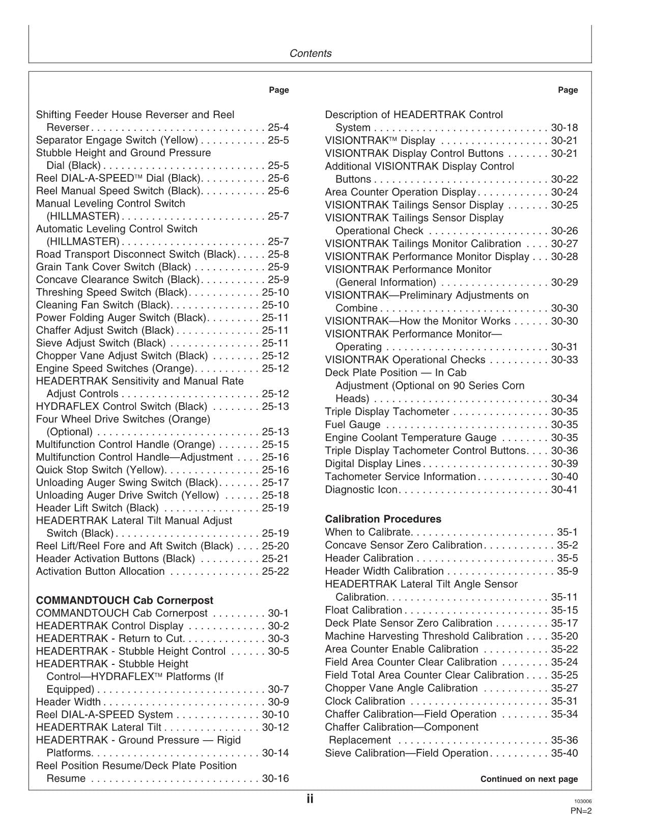 JOHN DEERE 9880i STS MÄHDRESCHER-BETRIEBSHANDBUCH Nr. 4