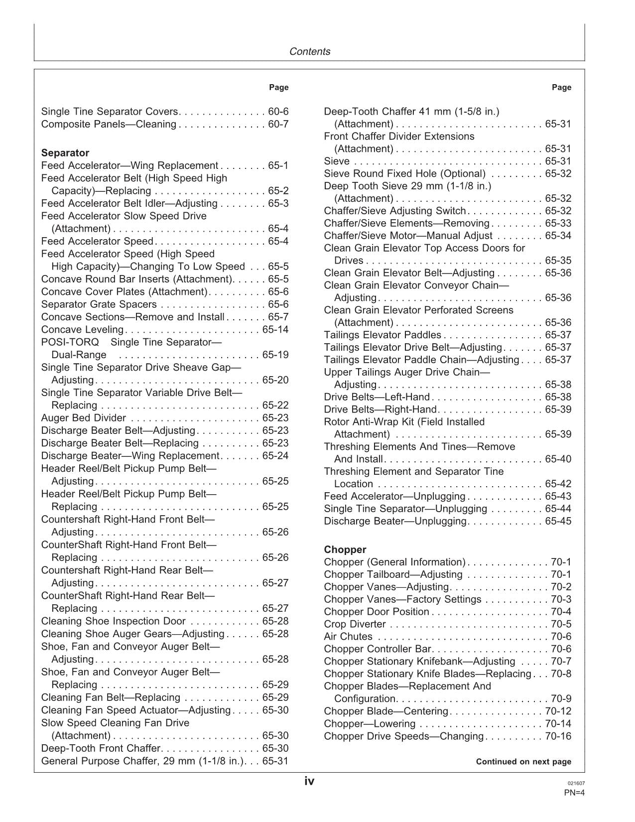 JOHN DEERE 9560i STS COMBINE OPERATOR MANUAL #2