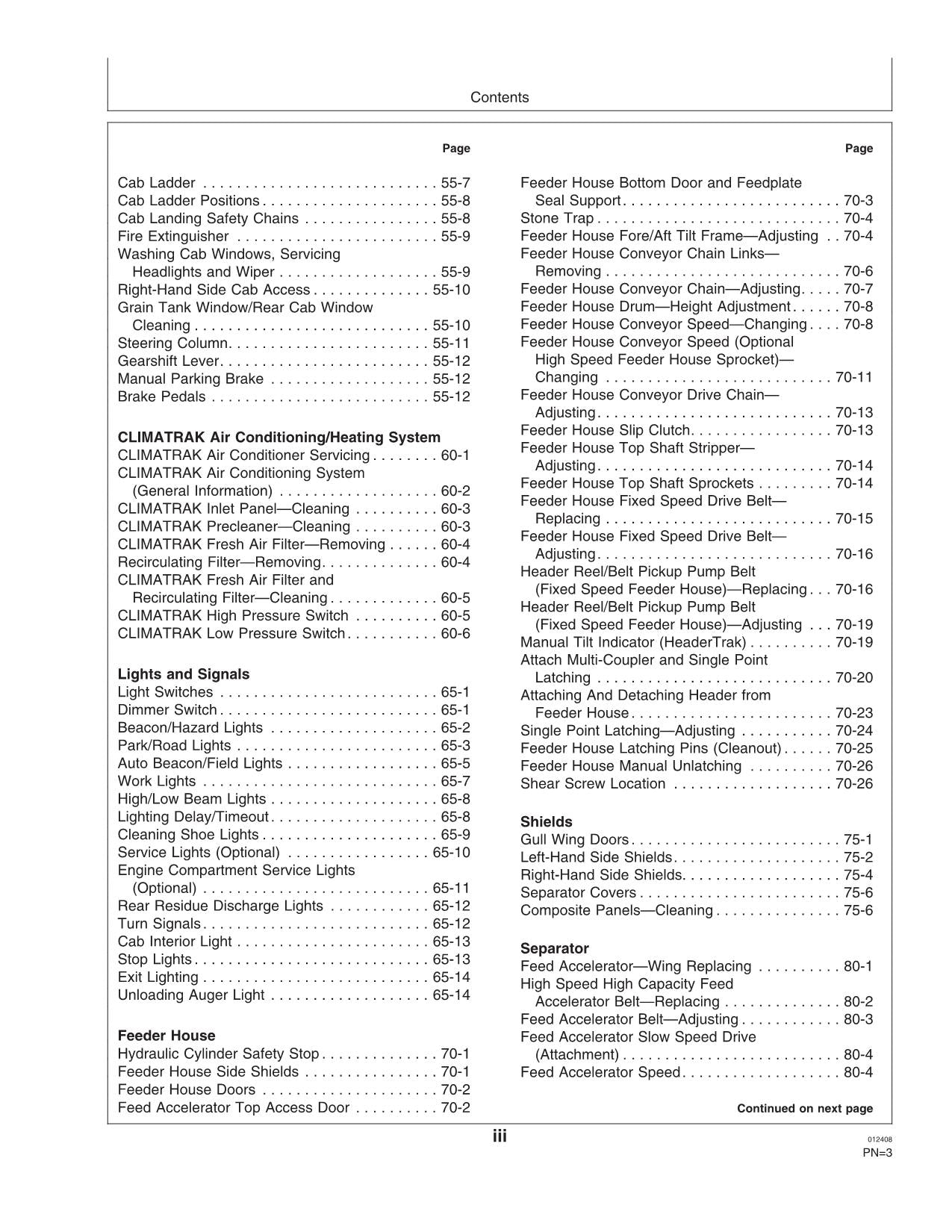 JOHN DEERE S560 STS COMBINE OPERATOR MANUAL #1