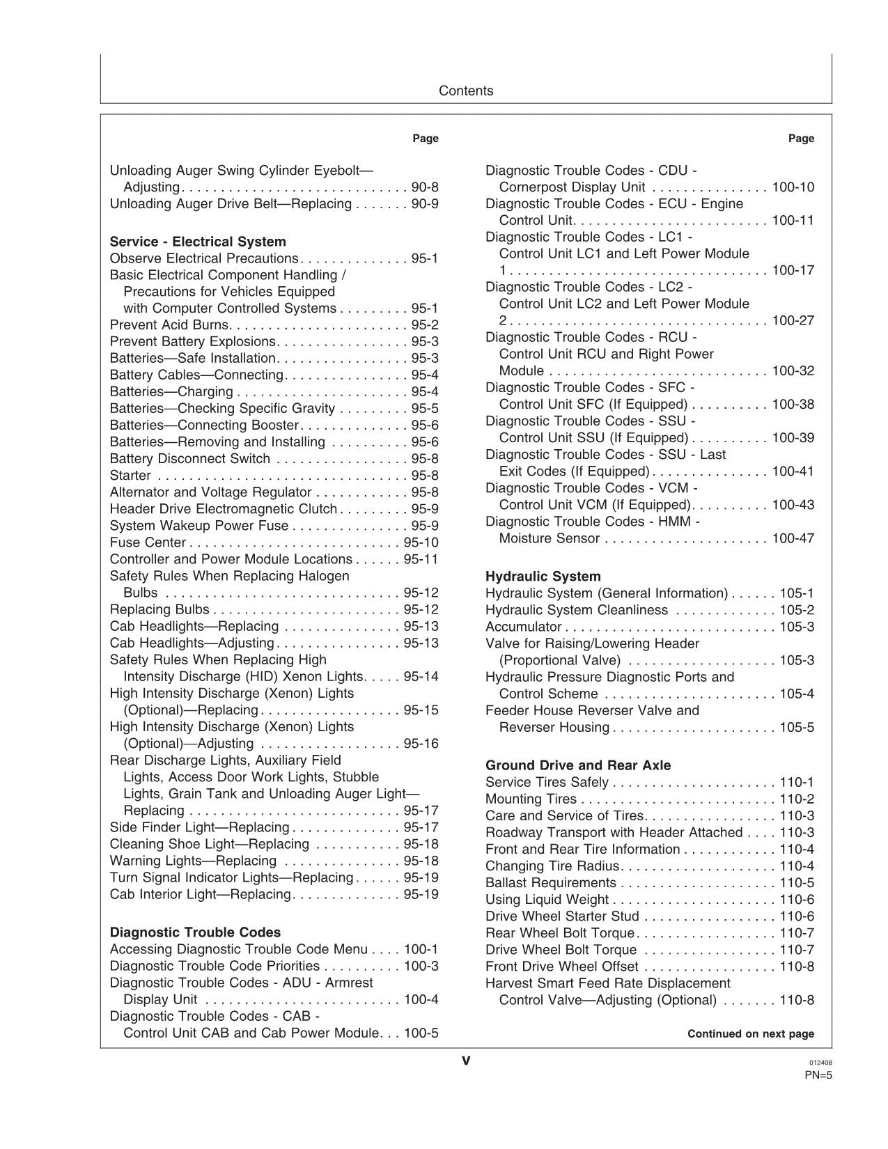 JOHN DEERE S560 STS COMBINE OPERATOR MANUAL #1