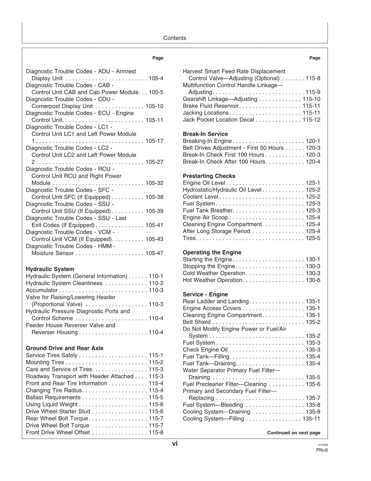 JOHN DEERE S690 COMBINE OPERATOR MANUAL #1