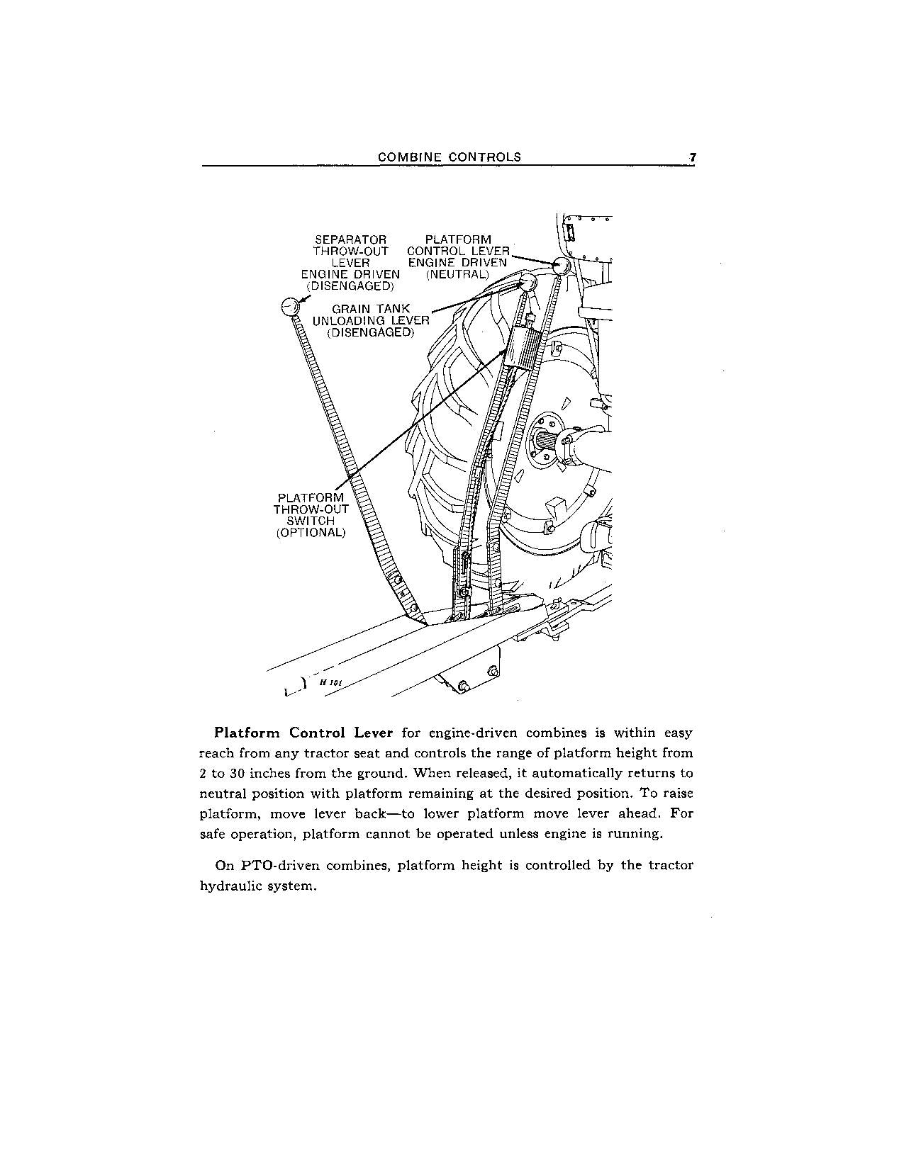 JOHN DEERE 65 MÄHDRESCHER-BETRIEBSHANDBUCH