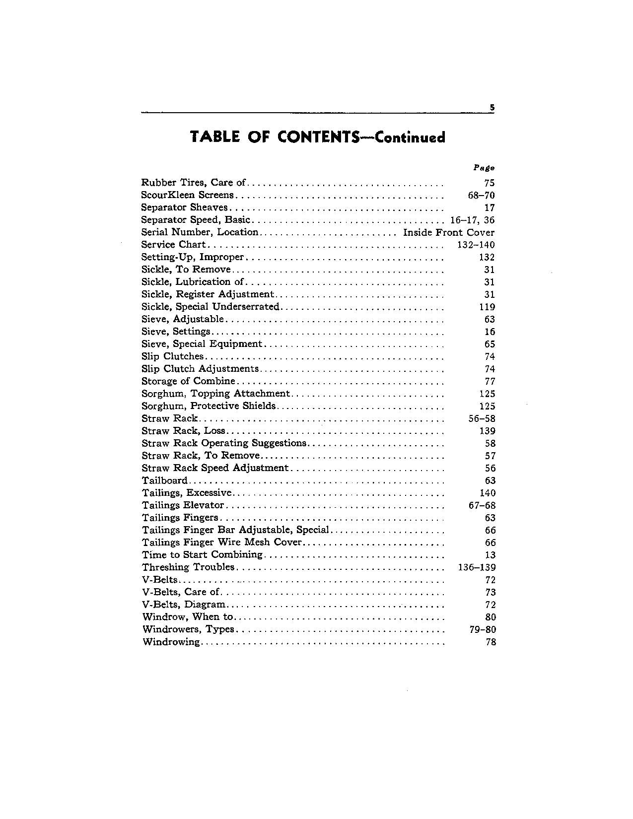 JOHN DEERE 12-A COMBINE OPERATOR MANUAL #2