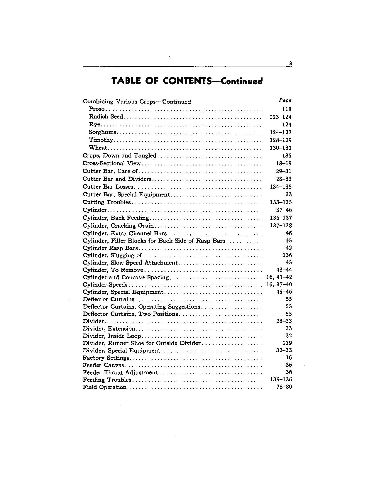 JOHN DEERE 12-A COMBINE OPERATOR MANUAL #2