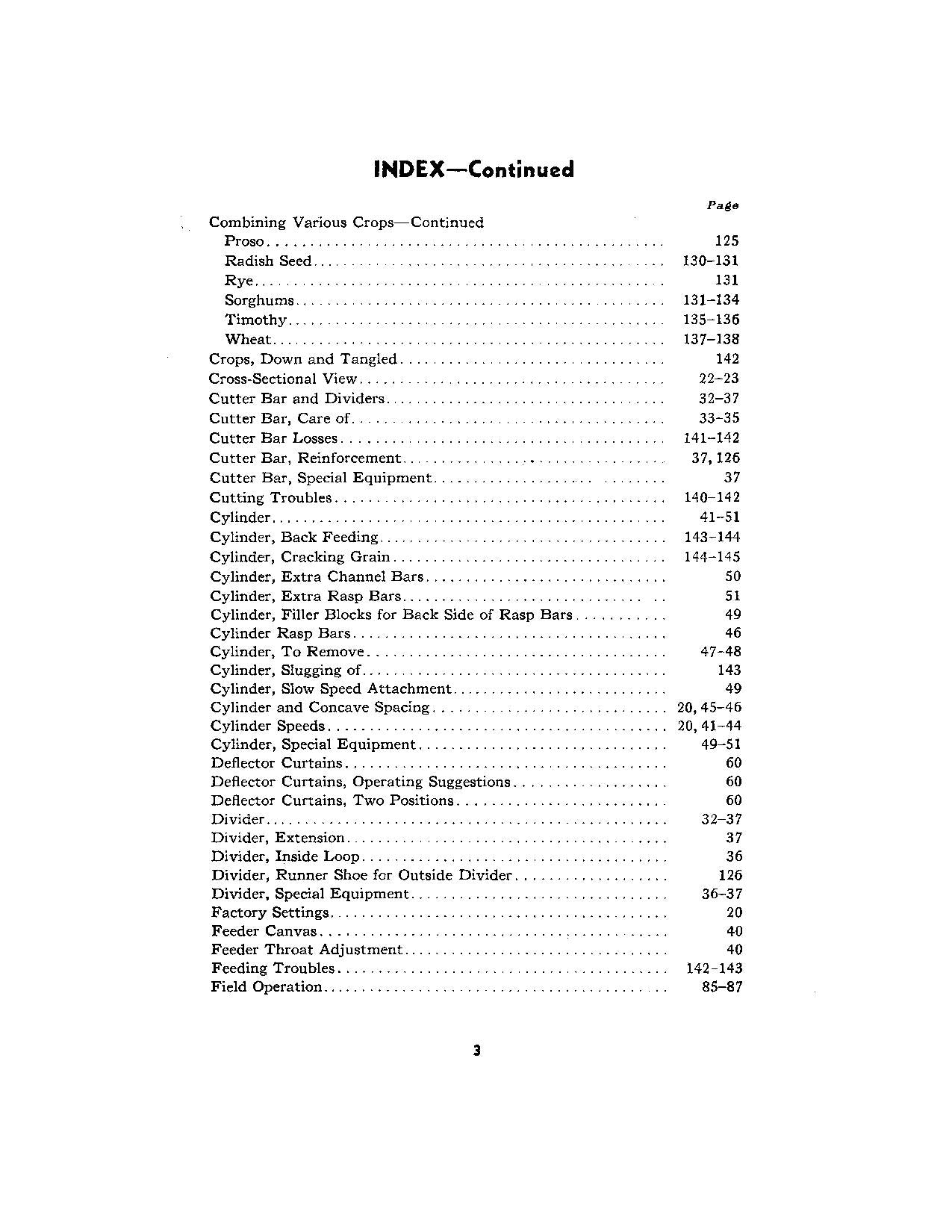 JOHN DEERE 12-A MÄHDRESCHER-BETRIEBSHANDBUCH NR. 3